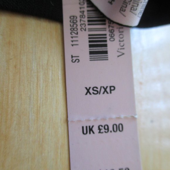 🎁NWT🎁 VS 😇 VICTORIA'S SECRET VS LOGO BLACK BIKINI THONG SIZE XS - Picture 4 of 4
